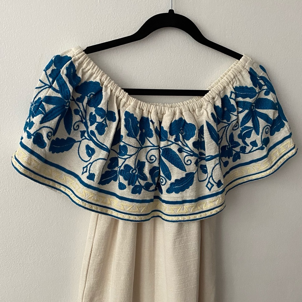 Maison Scotch Embroidered Off the Shoulder Dress - Picture 9 of 14